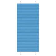 Tenda Plissettata Blu 90x200 cm Larghezza Tessuto 89,4 cm