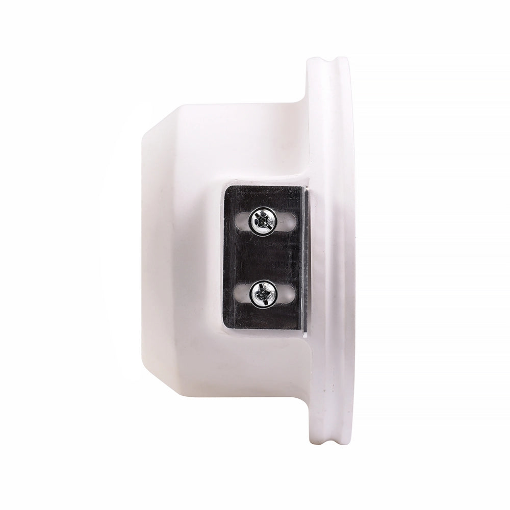 PORTAFARETTO GU10 TONDO IN GESSO BIANCO DA INCASSO - DESIGN ELEGANTE E FACILMENTE VERNICIABILE