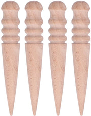 Smerigliatore di alta qualità in quercia - Randslicker - 4 denti - Manico comodo - Duraturo - Per accessori in pelle