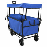 Carrello a Mano Pieghevole Nero 105 x 56.5 x 116 cm 42020663