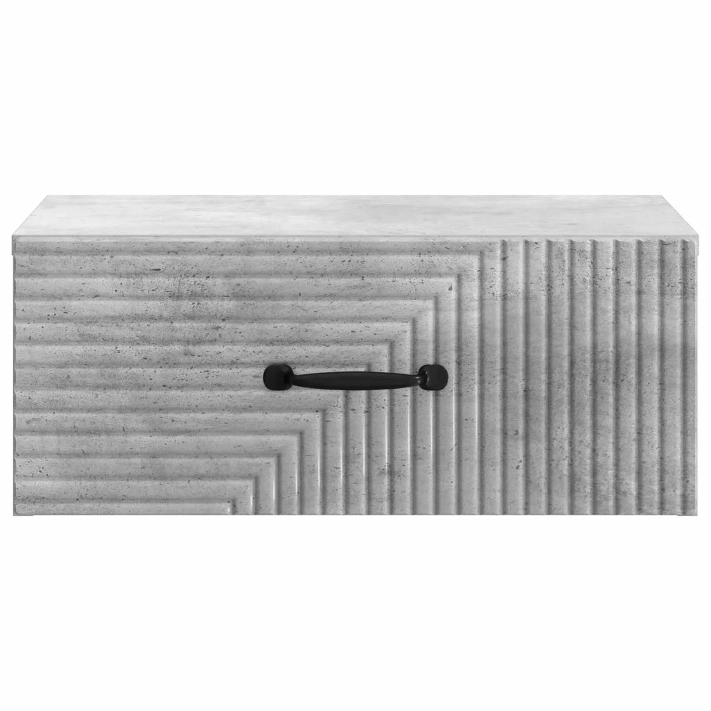 Mobiletto da notte a muro 2 pz Grigio Cemento 49 x 34,5 x 20 cm 898622