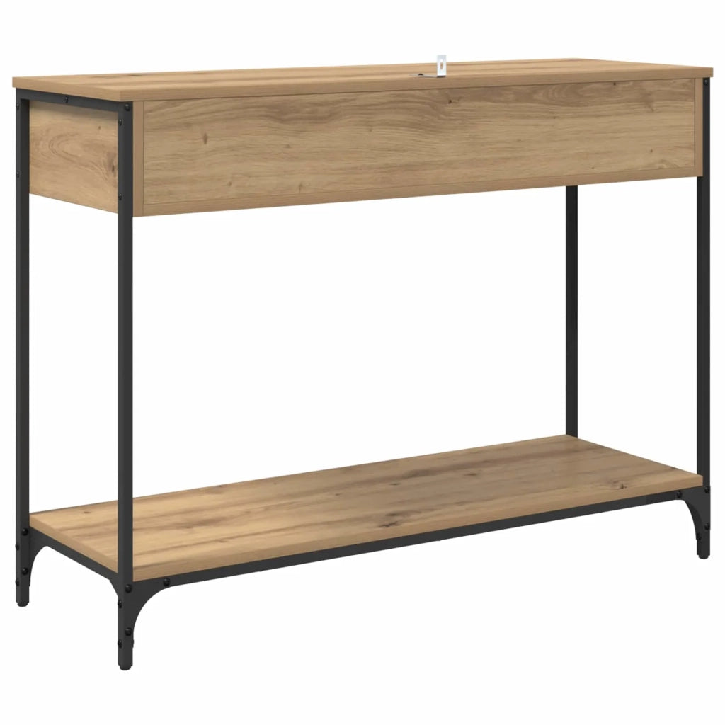 Tavolo consolle Rovere artigianale 100 x 34,5 x 75 cm