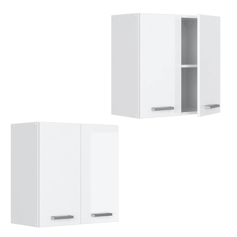 Vicco Pensile universale Bianco lucido 60 cm con porte