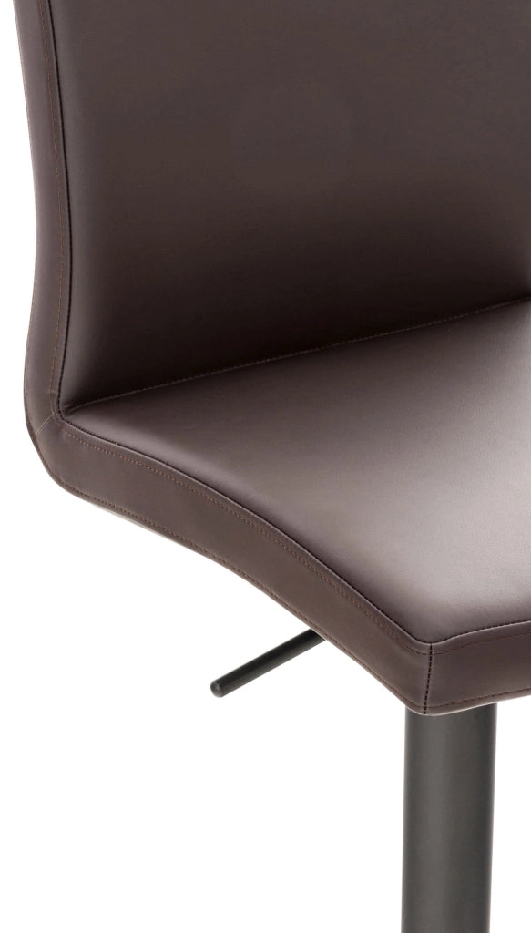 2er Set Barhocker Cadiz Kunstleder schwarz