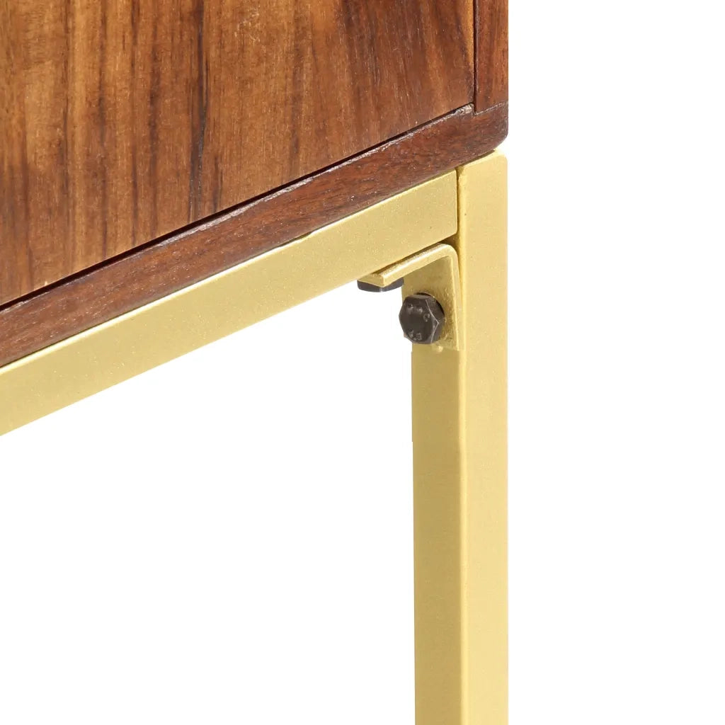 Credenza Alta 80x30x100 cm in Legno Massello di Acacia 285868