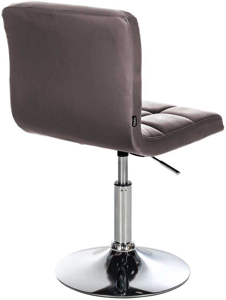Sedia lounge Palma V2 in similpelle marrone