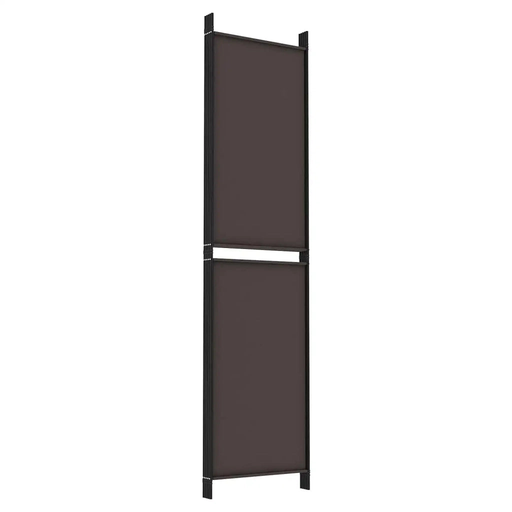 Divisorio a 6 Pannelli Marrone 300x220 cm in Tessuto 350255