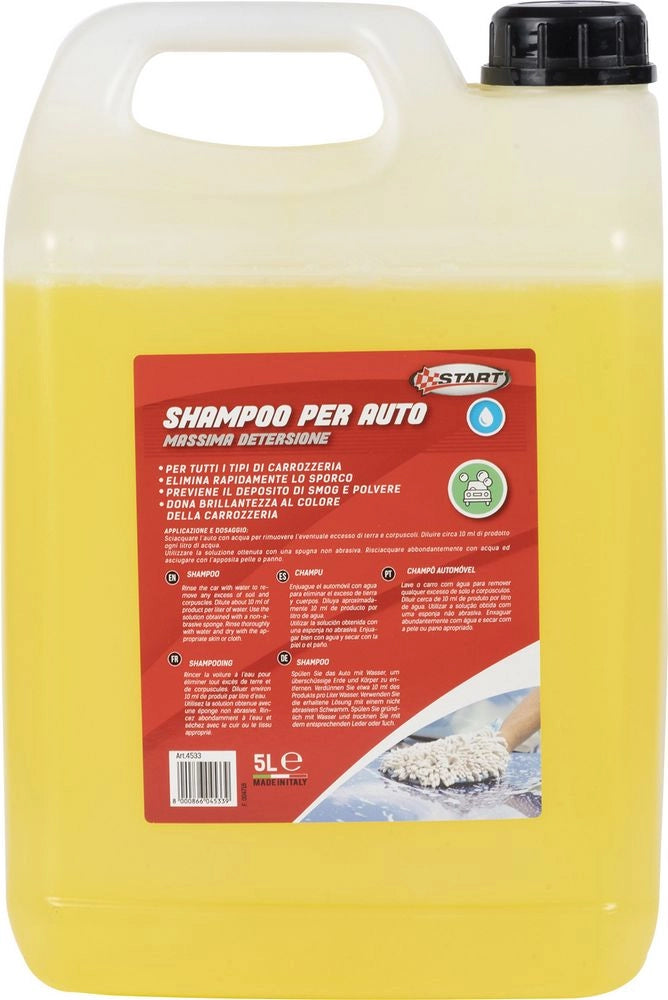 Shampoo per auto 5L adatta a  tutti i tipi di carrozzeria