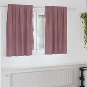 Tende oscuranti 2 pcs Rosa scuro 140 x 140 cm Velluto 4107243