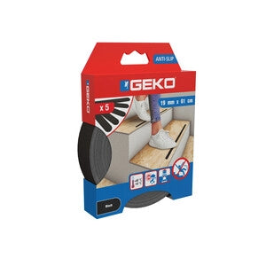 ANTISDRUCCIOLO GEKO STRISICA 19X610 MM 5 PZ NERO- GEKO- 1,0 pz