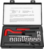 Set di Raccordi a Viti - 15 pezzi - M14 x 1,25 - Acciaio Inox - Alta Precisione - Incluso Attrezzo - Set di Raccordi a Viti