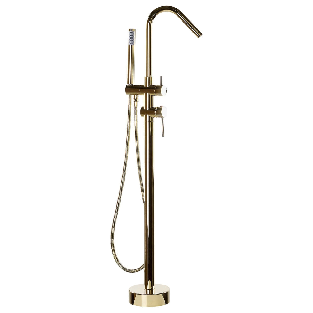 Miscelatore Vasca dorato cromato Freestanding in stile moderno