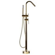 Miscelatore Vasca dorato cromato Freestanding in stile moderno