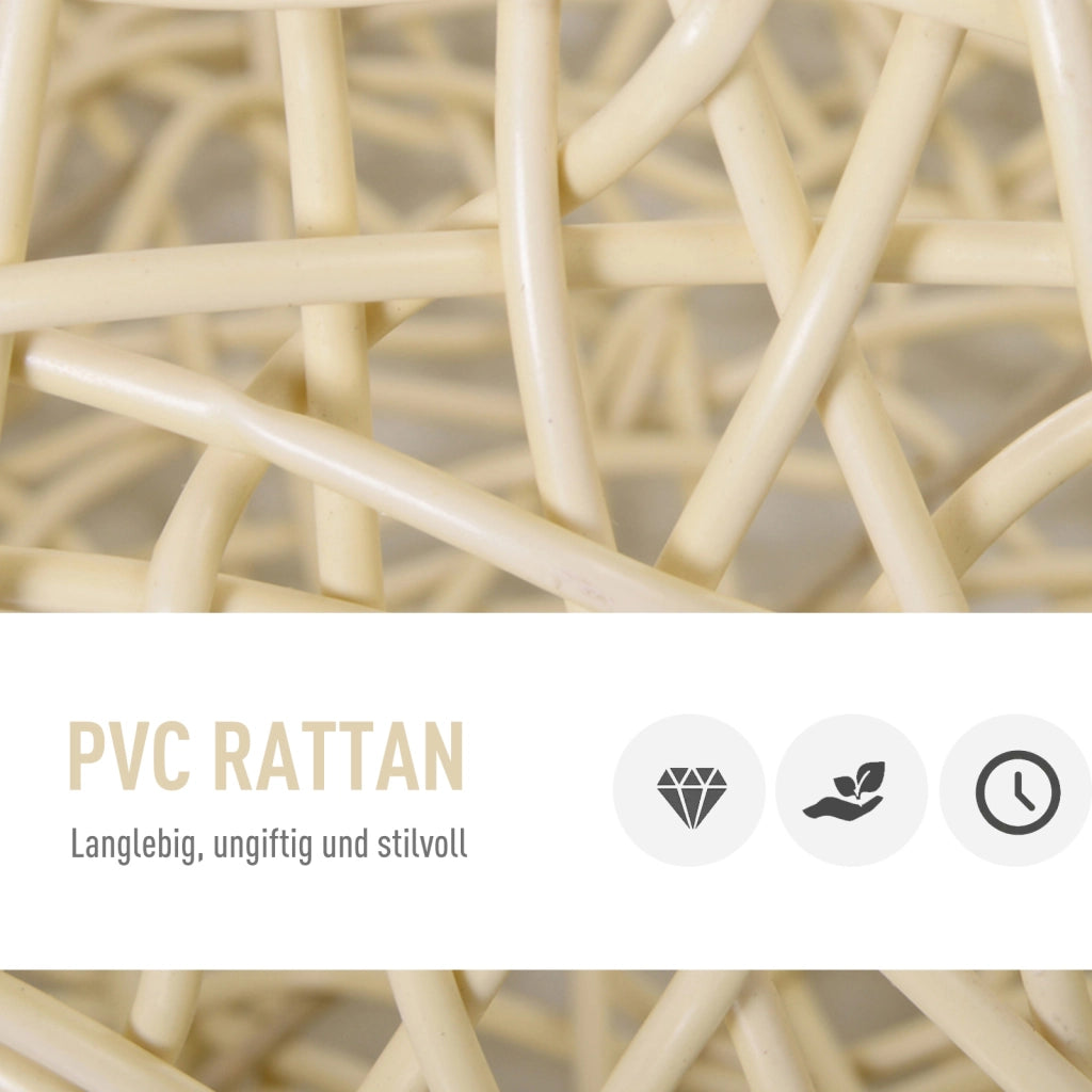 Cuccia per gatti ¨C Xylo ¨C rattan beige ?56x35 cm con cuscino