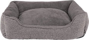 Letto per cani con cuscino, mantella e cappotto rimovibile, (S) 75x60 cm grigio