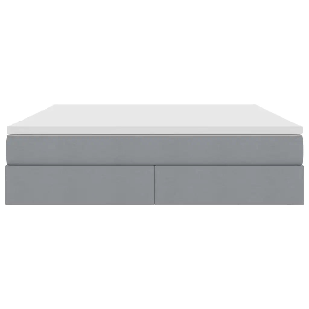 Letto con contenitore e materasso Grigio chiaro 160 x 200 cm 3370236