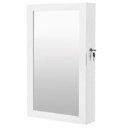 Specchiera portagioie a parete JBC51W in MDF bianco