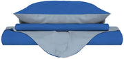 Copripiumino con Sacco e Federe Doubleface Royal/Azzurro 1 Piazza e Mezzo