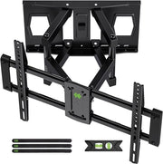 Sostegno per TV da parete, girevole e inclinabile per TV da 37 a 86 pollici, sostegno per TV da parete con massimo VESA 600x400mm, sostegno per TV fino a 55 kg, sostegno per TV da parete estensibile con doppia braccio, XML901