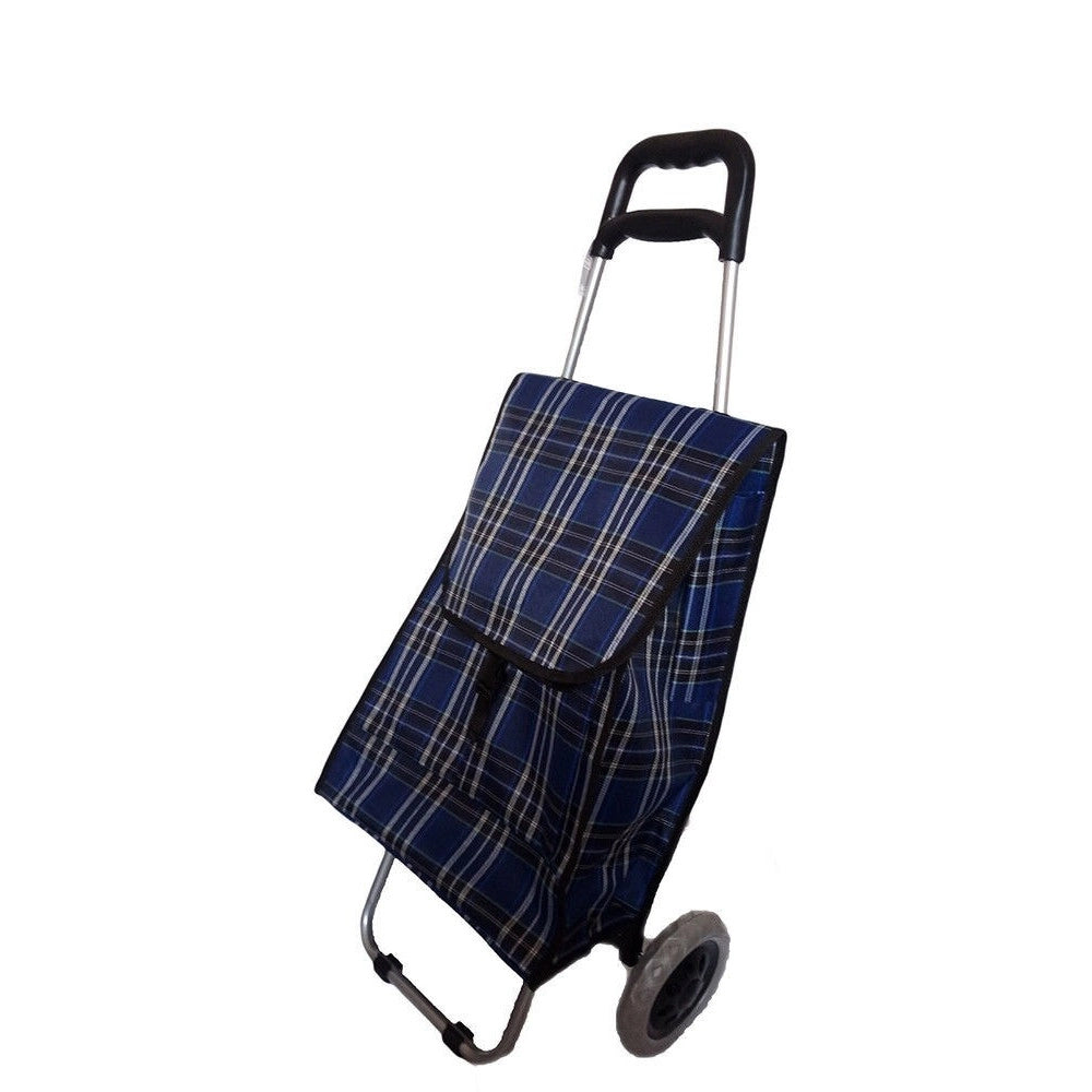 Trade Shop - Carrello Per La Spesa Pieghevole Carrellino Con 2 Ruote Varie Fantasie -