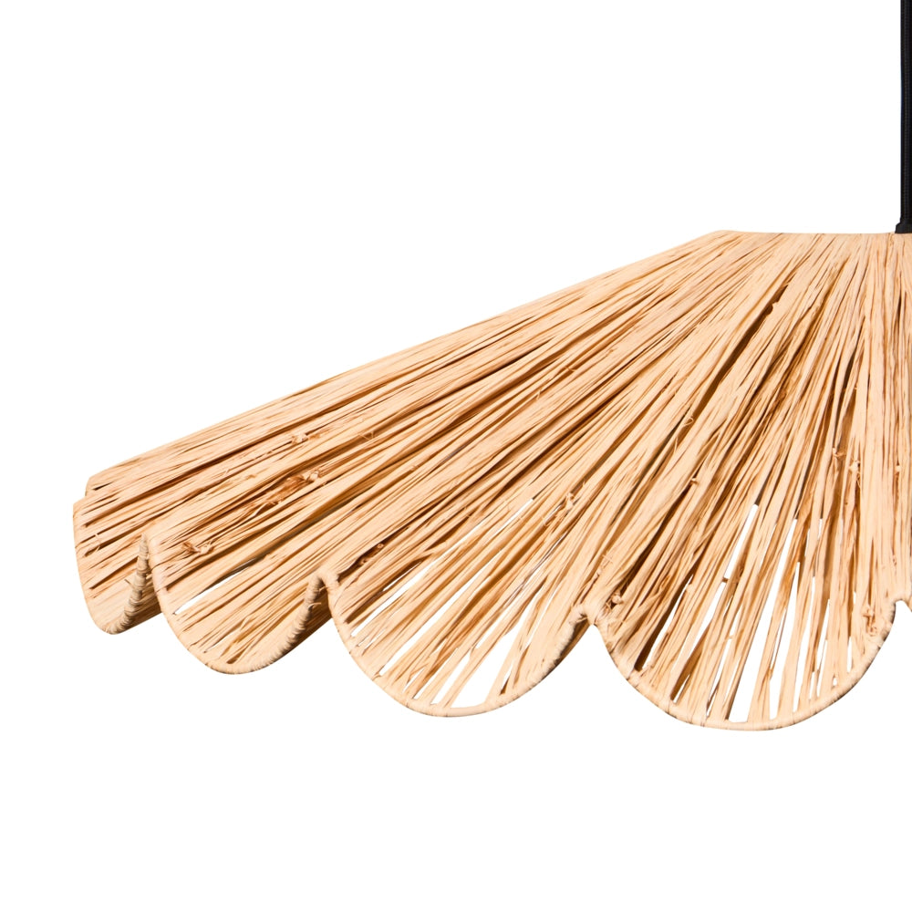 Lampada a sospensione Boho in rattan e rafia naturale intrecciata a mano Lampada da soffitto Sala da pranzo Corridoio Soggiorno