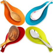 Sostituto di cucchiaio con piatto in silicone, 5 pezzi, piatto in silicone con scelta di colore a caso