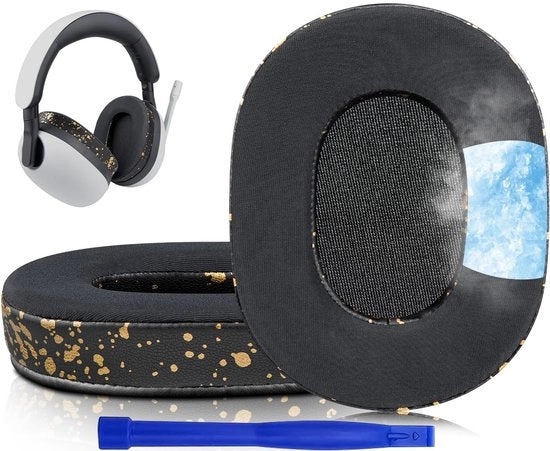 Orechiere di scambio per il Sony Inzone H7 (WH-G700) / H9 (WH-G900N) Headset gaming wireless, cuscini auricolari con schiuma di isolamento acustico, tessuto liscio con gel e isolamento termico.