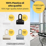 Gancio per Tenda da Sole in Pvc - Occhiello Per Tenda A Caduta Mod. Paletta Colore Avorio