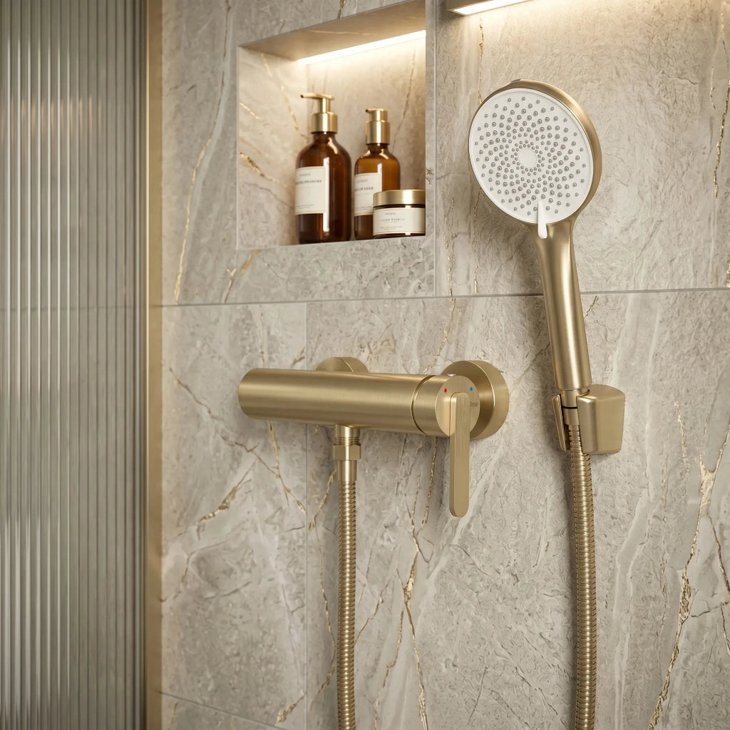 Rubinetto Per Vasca Rea Ontario Side Brush Gold