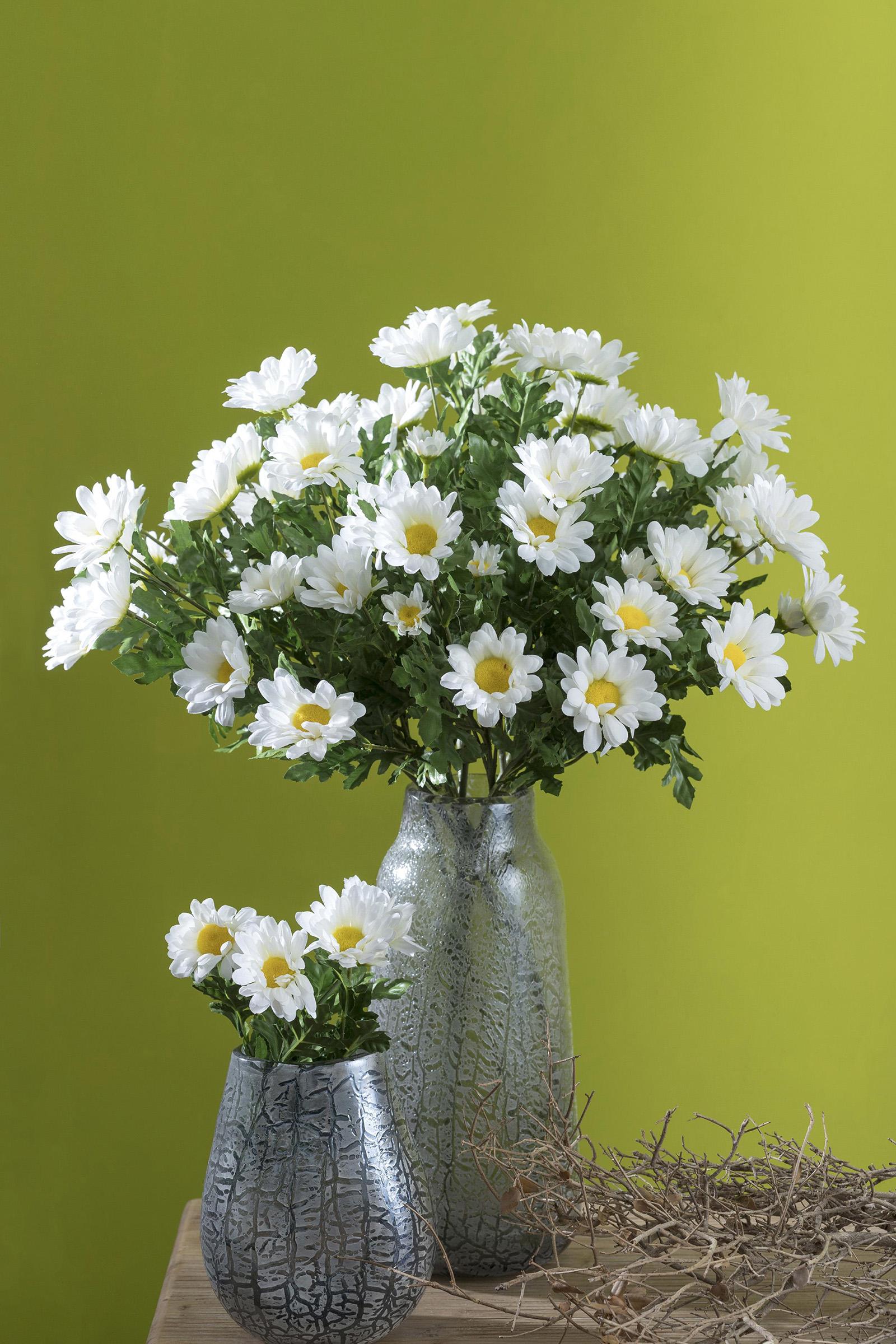 Set 6 Margherite Artificiali Altezza 66 cm