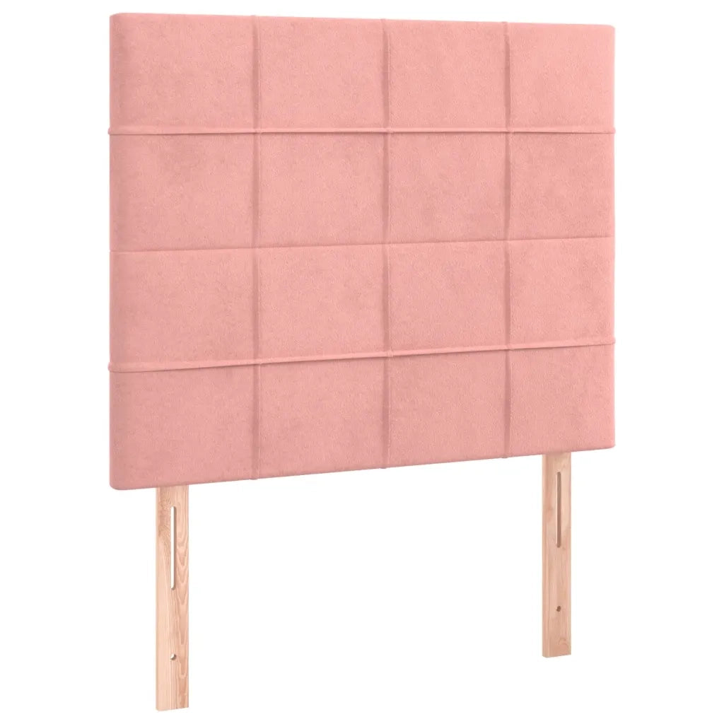 Giroletto a Molle con Materasso Rosa 80x200 cm in Velluto cod mxl 78566