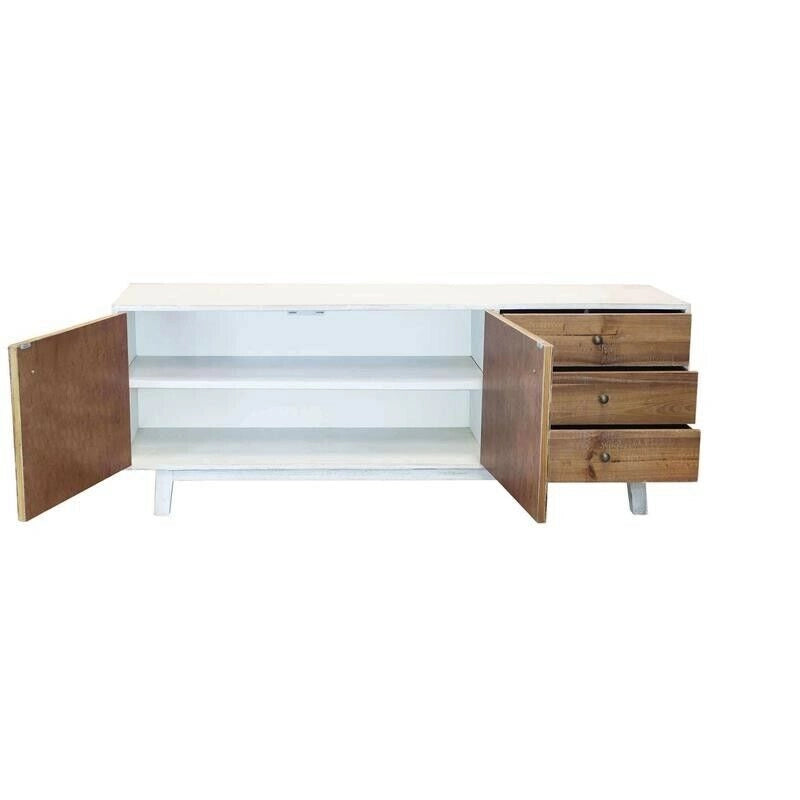 PORTA TV BARCLAY IN LEGNO NATURALE 178  X 45 X H 66 CM
