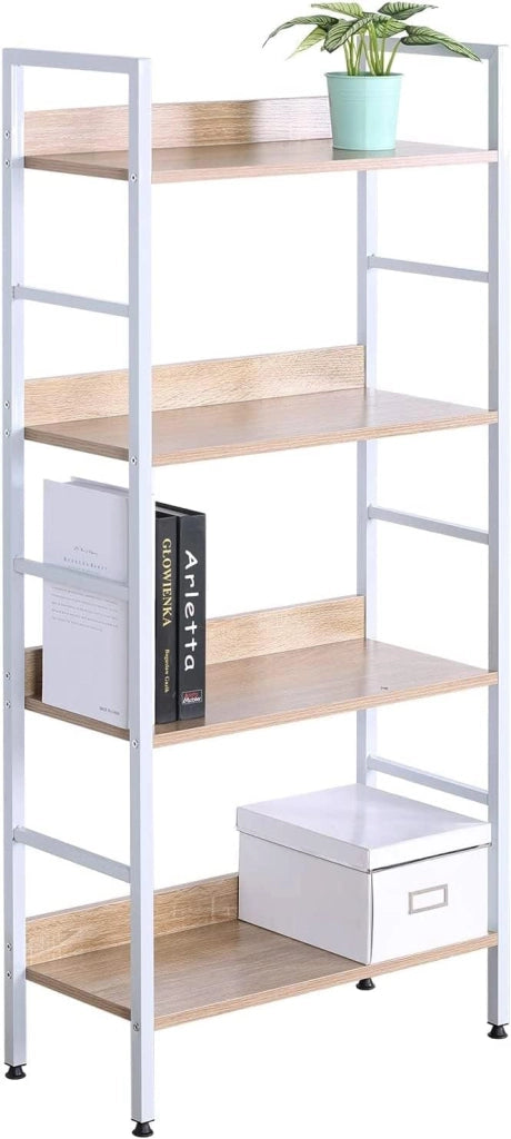 Libreria per Studio Ufficio Scaffale Mensole in Legno Fioriera Porta Piante