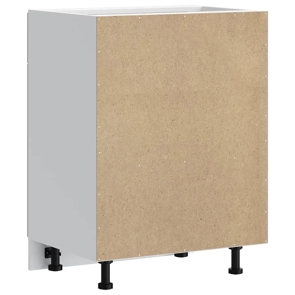 vidaXL Base da Cucina Lucca Bianco in Legno Multistrato