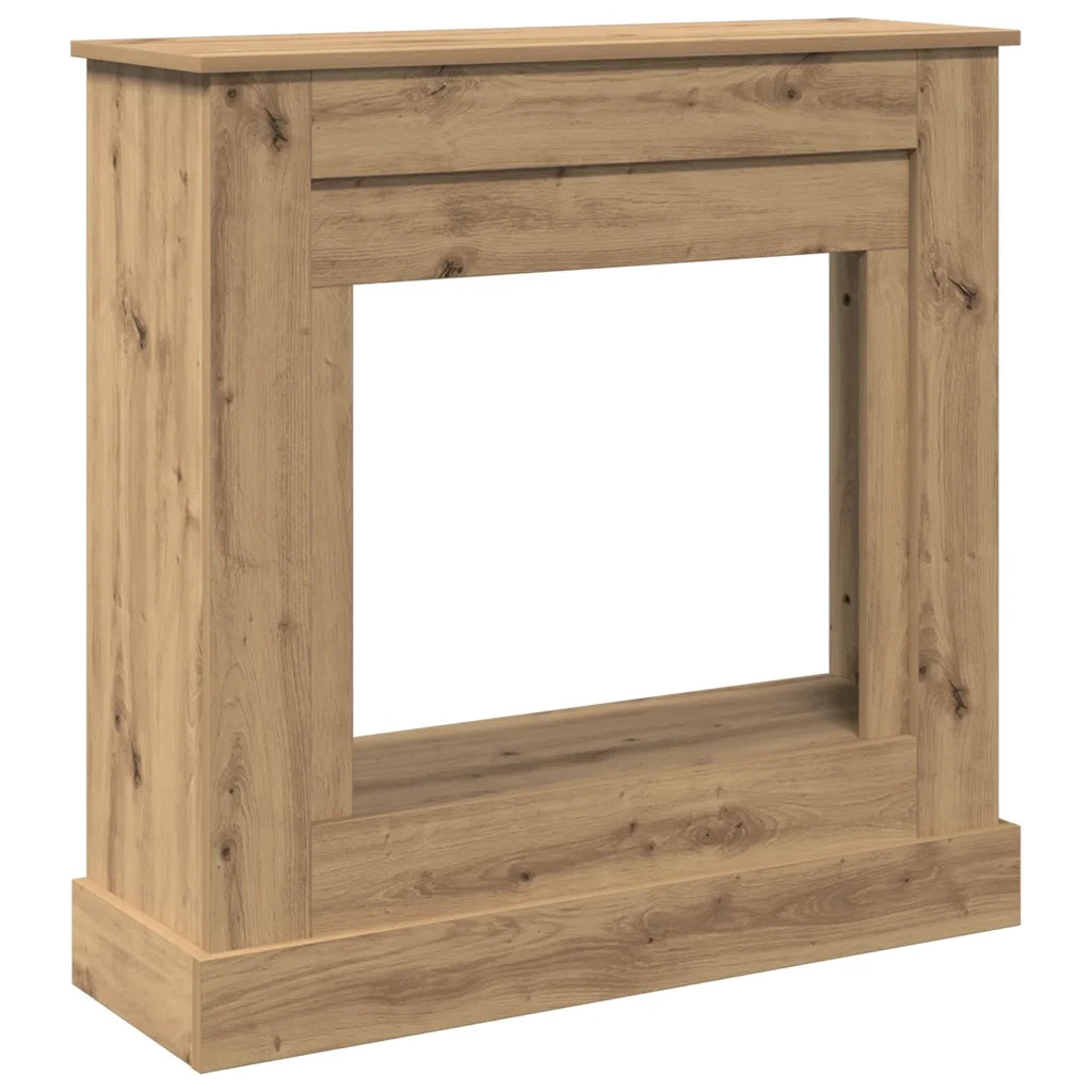 vidaXL Cornice per Camino Rovere Artigianale 90x30x90 cm Truciolato