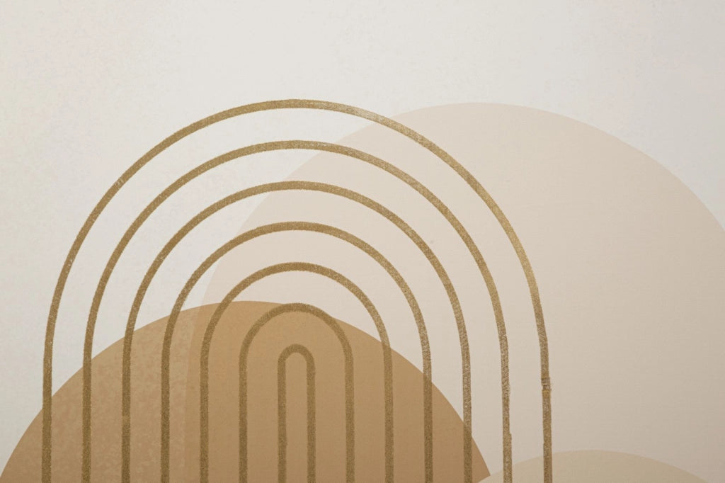Quadro moderno, stampa dipinta oro 80x3x120cm Shine B