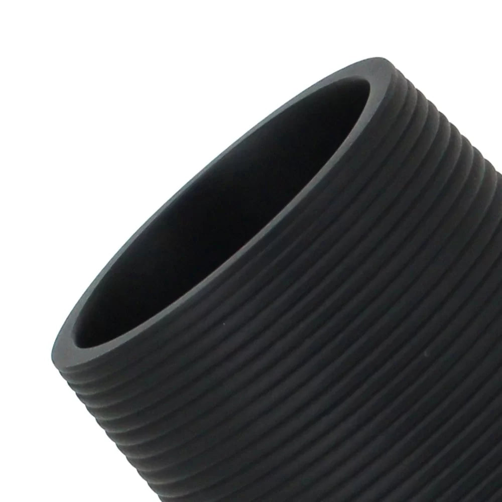 Porta spazzolini nero in poliresina - Serie Elegant