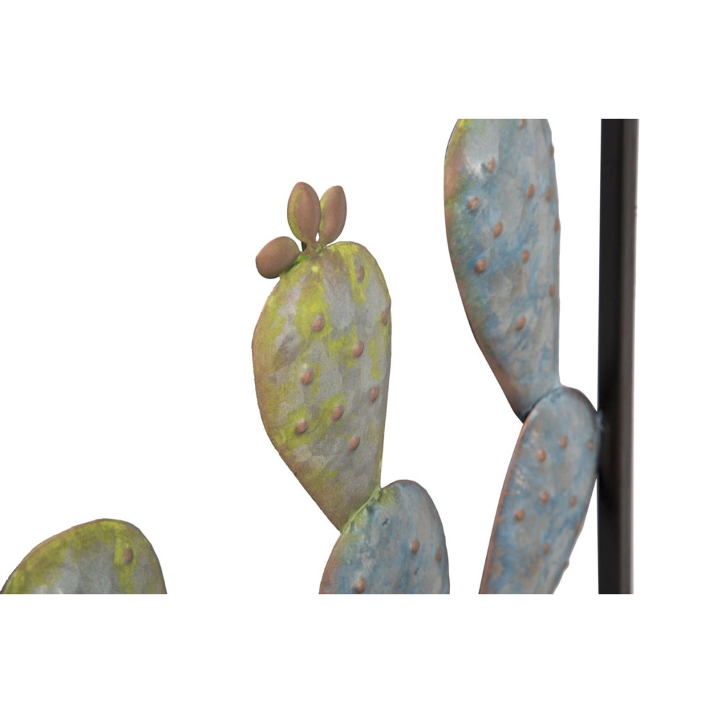 Decorazione in Metallo 3D Cactus 3, Verde, Metallo, 31x2,5x90 cm