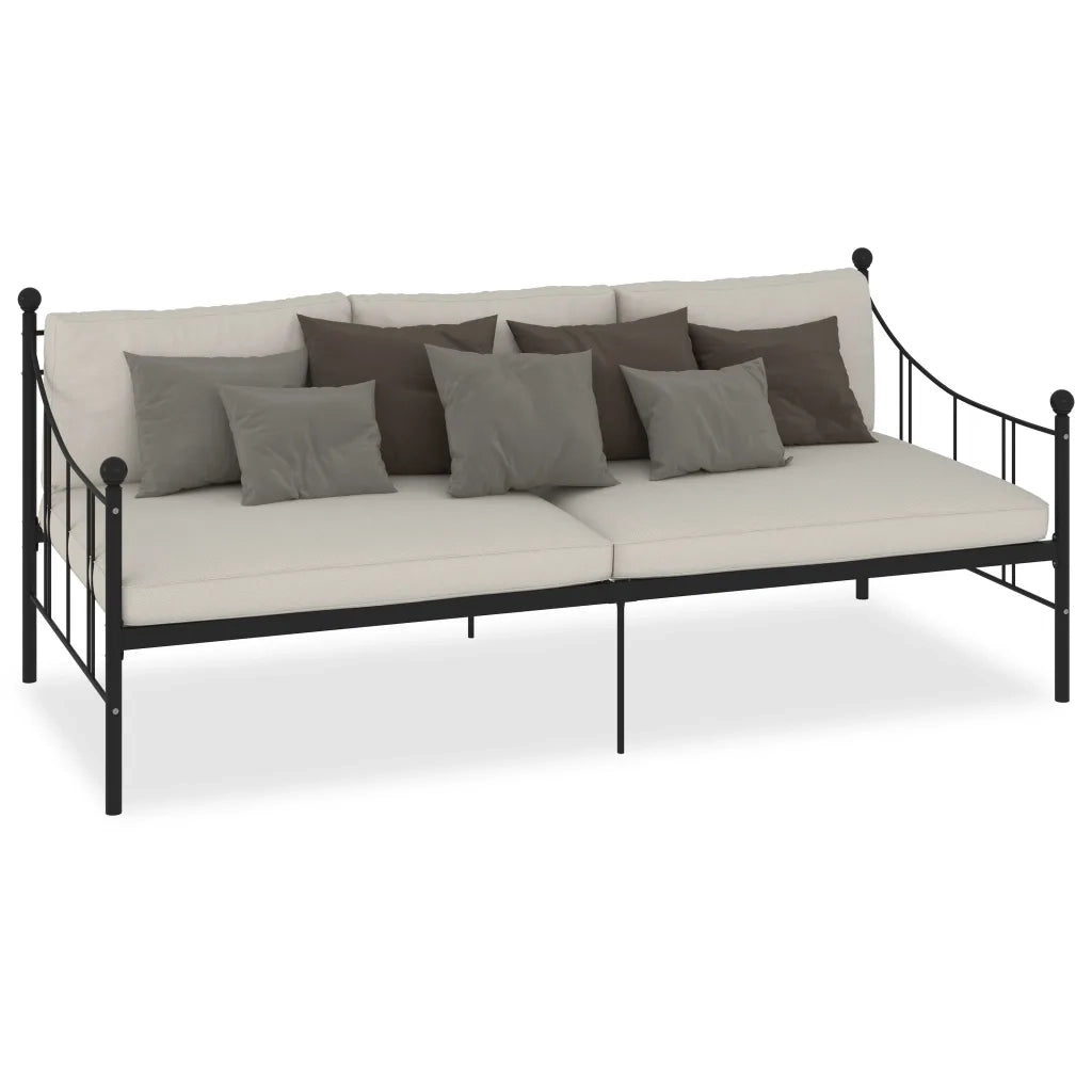 Telaio Divano letto | Sof¨¤ letto | Letto singolo Nero in Metallo 90x200 cm
