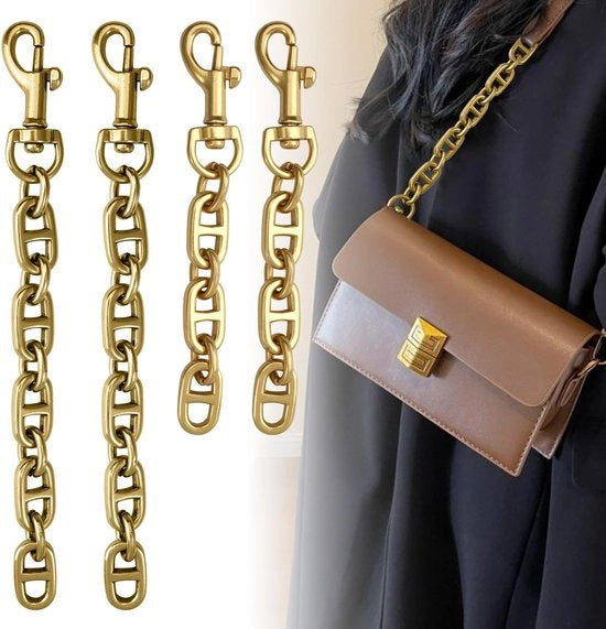 Estensione cinturino per borsa a tracolla con chiusura antiscivolo - Lunghezza 12-17 cm - Estensione cinturino per borsa a tracolla - Superficie liscia e resistente - Estensione cinturino per borsa a tracolla con chiusura antiscivolo.