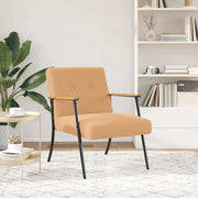 Poltroncina-Poltrona Beige Tessuto simile alla lana ricci