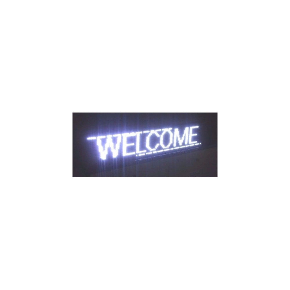 Trade Shop - Insegna Luminosa A Led Scritta Personalizzata Scorrevole Luce Bianca 200 X 40 Cm -