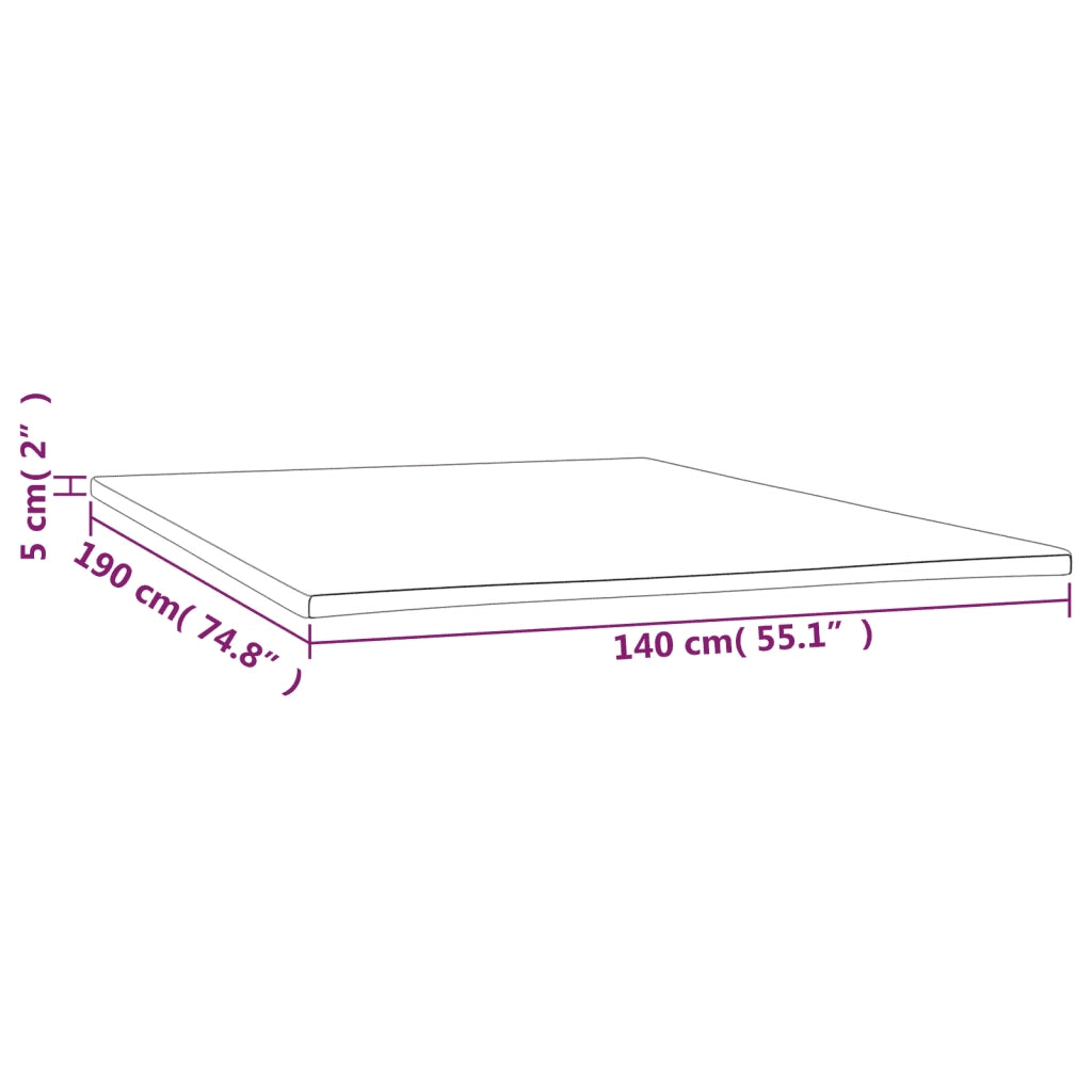 Coprimaterasso 140x190x5 cm CFW2668554