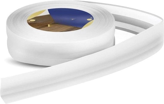 Plinto flessibile in PVC 32 x 23 mm Bianco - Montaggio facile - Plinto elastico a lama - 10 metri