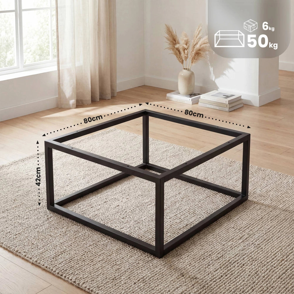 Struttura tavolo in metallo 80x80x42 cm