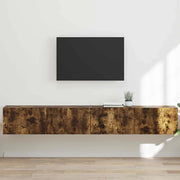 Mobile TV da parete 2 pcs Rovere fumé 98 x 31 x 29,5 cm 892240