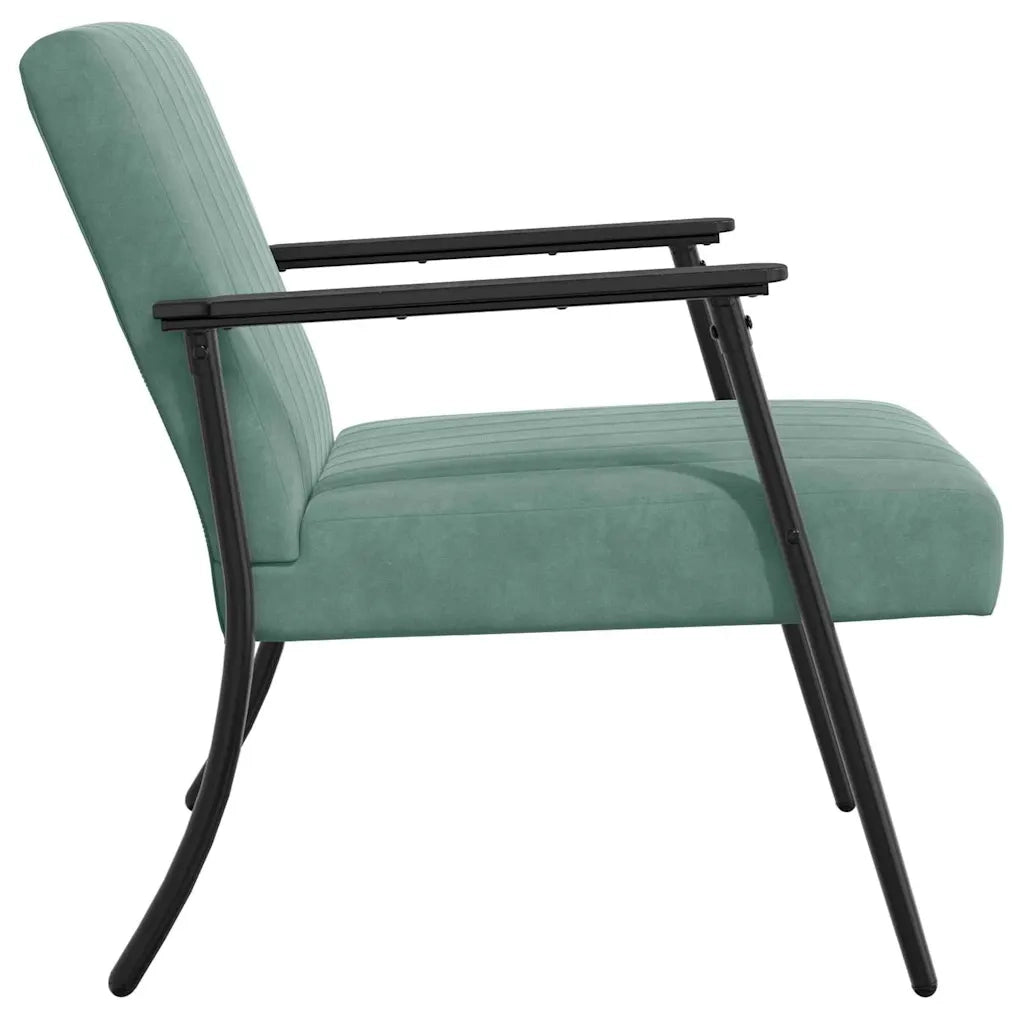 poltrona Verde Mare 59 x 75 x 78 cm Velluto