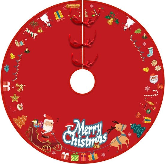 Regalo di Natale creativo, mantella per albero di Natale, decorazione per casa, ornamento per base di albero di Natale, mantella per albero di Natale 150cm