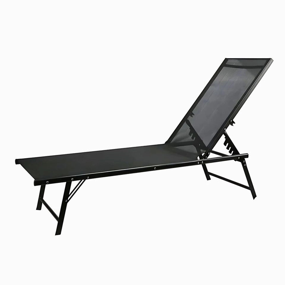 Trade Shop - Lettino Sdraio Mare Prendisole Reclinabile Pieghevole Praiano Piscina Sedia In Textilene -