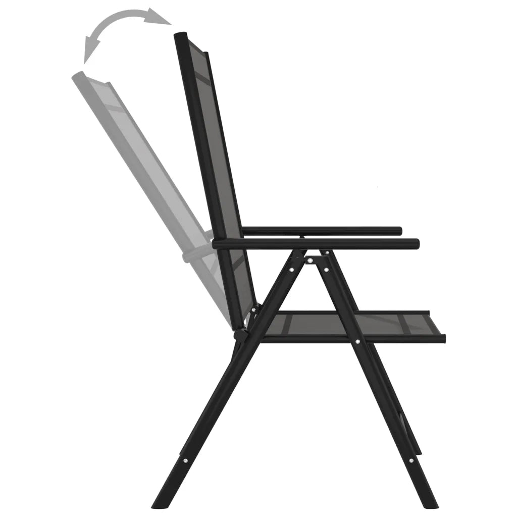 Set per Divani da Giardino 9 pz Nero e Antracite 3070643